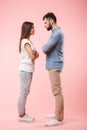 Full length portrait of an angry young couple Royalty Free Stock Photo