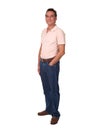 Full Length Portrait of Attractive Smiling Man Royalty Free Stock Photo