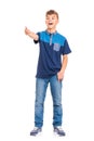 Full length portrait of boy Royalty Free Stock Photo