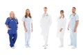 Portrait Of Confident Medical Team Standing In Row Royalty Free Stock Photo