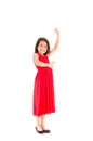 Full length portrait of a happy little girl Royalty Free Stock Photo