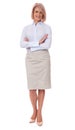 Full length portrait of a middle aged woman Royalty Free Stock Photo