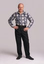 Full length portrait of an old man Royalty Free Stock Photo