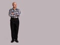 Full length portrait of a old man Royalty Free Stock Photo