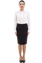 Full length portrait of successful business woman Royalty Free Stock Photo