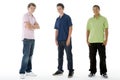 Full Length Portrait Of Teenage Boys Royalty Free Stock Photo