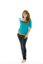 Full Length Portrait Of Teenage Girl Royalty Free Stock Photo