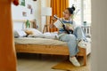 Teenage Girl Playing Ukulele Royalty Free Stock Photo