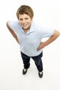 Full Length Portrait Of Young Boy Royalty Free Stock Photo