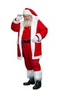 Full length of senior Santa Claus.