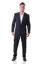 Full length shot of elegant young man with business suit Royalty Free Stock Photo