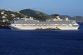 Costa Pacifica Cruise Ship refueling from barge