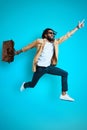 Full length of stylish young African man Royalty Free Stock Photo