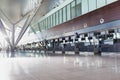 Full length view of check in area in airport