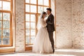 full length view of young newlyweds Royalty Free Stock Photo