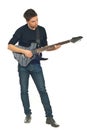 Full length of young man with guitar Royalty Free Stock Photo