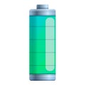 Full level battery icon, cartoon style