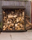 Full Log Store Royalty Free Stock Photo