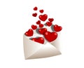 Full of love envelope Royalty Free Stock Photo