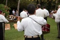 Traditional Mariachi Band serenades a wedding