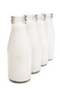 Full milk bottles