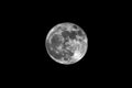 Full Moon as seen through Telescope Royalty Free Stock Photo