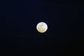 Full Moon in the Black Sky Royalty Free Stock Photo