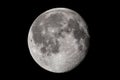 Full Moon on black sky background Royalty Free Stock Photo