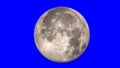 Full moon. Blue background. Elements of this image furnished by NASA Royalty Free Stock Photo