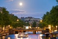 Full moon canalboat