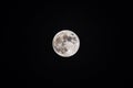 Full  moon in a clear sky over the north of Israel at July 16, 2019 Royalty Free Stock Photo