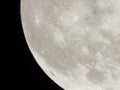 Full moon close up view in dark night full zoom 9