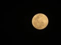 Full moon closeup craters Royalty Free Stock Photo