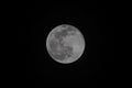 Full Moon on a Cloudless Sky Royalty Free Stock Photo