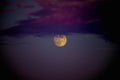 Full moon and clouds: mystery, beauty and power Royalty Free Stock Photo