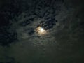 Full Moon with cloudscape Royalty Free Stock Photo