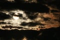 Full moon on a cloudy night Royalty Free Stock Photo