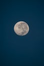 Full moon on the dark blue sky background Royalty Free Stock Photo