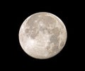 Waning Gibbous Night after Christmas Full Moon Royalty Free Stock Photo