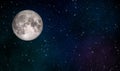 Full Moon illustration design background