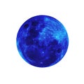 Full moon isolated. Royalty Free Stock Photo