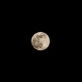 Full moon black clear sky night