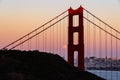 Full Moon June 2022 San Francisco Golden Gate Bridge Royalty Free Stock Photo