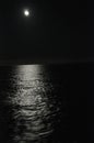 Full Moon with a moonlight reflecting on the water in the foreground