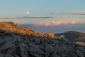 Full Moon on Mount Evans, Colorado