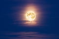 Full moon at night and clouds Royalty Free Stock Photo