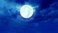 Full moon night sky