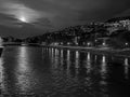 Full moon night in Zurich Royalty Free Stock Photo