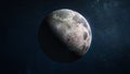 Full Moon in the outer space Royalty Free Stock Photo