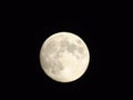 Full moon over the city of Genova by night with a great clear sky